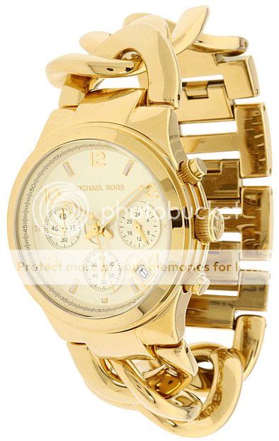 michael kors damenuhr chronograph mk3131 runway gold ebay